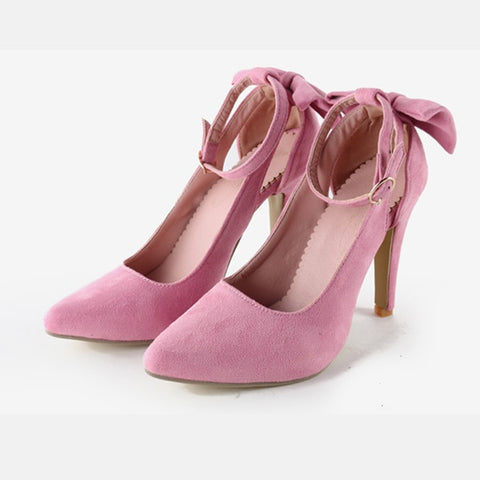 Zapatos de tacón alto de marca para mujer, zapatos de mujer con punta en pico, hebilla con correa, mariposa, zapatos de fiesta sexis de verano, zapatos de boda