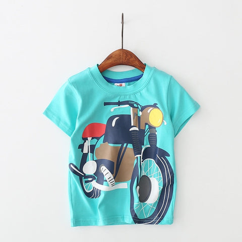 Summer Baby Boys T Shirt Cotton Short Sleeve T Shirt Tops Tees For Boy Kids Tops Baby Children Clothes 2-8 Year