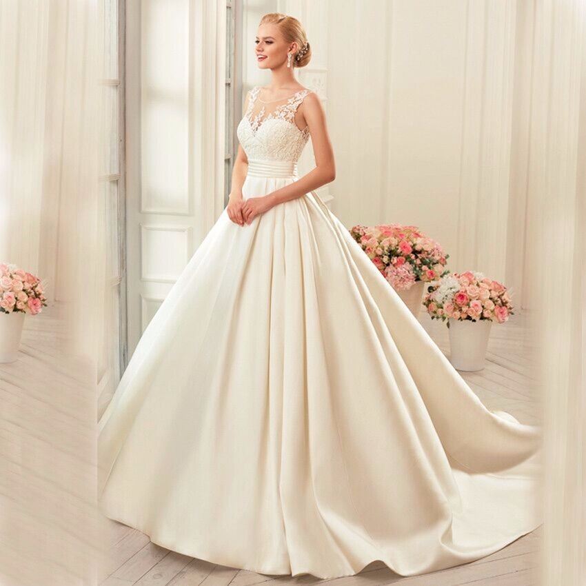 Ball Gown Open Back Wedding Dresses