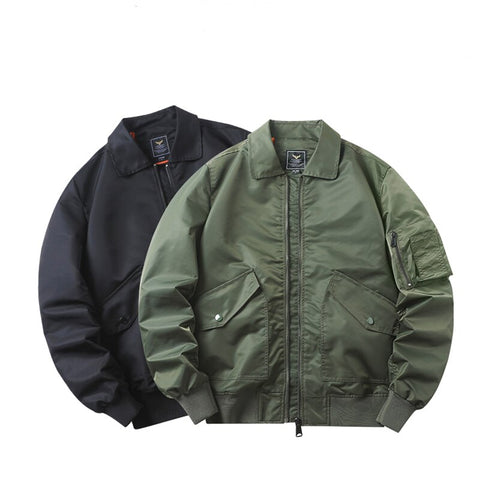 Nueva chaqueta Bomber de invierno para hombre, abrigo de la Fuerza Aérea de piloto Ma1 de béisbol con cuello vuelto, chaquetas de abrigo gruesas y cálidas para otoño, 4XL 