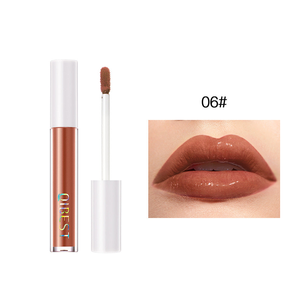 QIBEST Mirror Water Glossy Lip Gloss Glass Lip Gloss Moisturizing Lip Frozen Toot Lip Glaze, Big Mouth Lip Plumping Lip Gloss