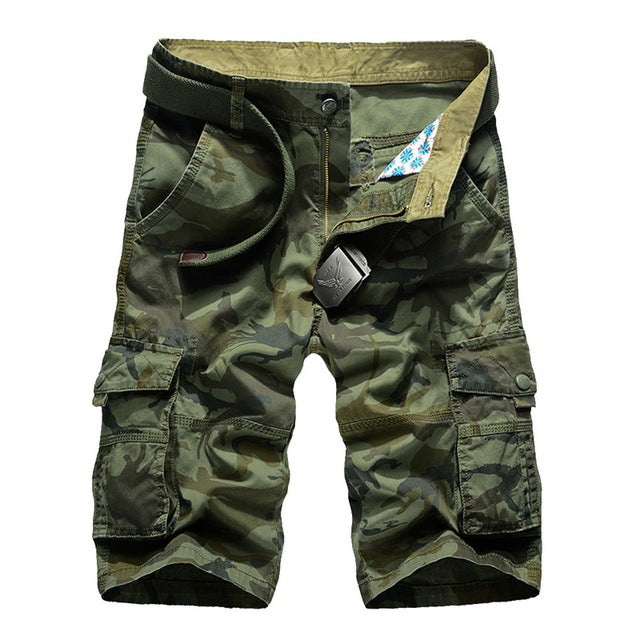 Pantalones cortos Cargo para hombre, pantalones cortos militares de camuflaje de alto diseño, prendas de vestir de verano para hombre, pantalones cortos casuales de camuflaje Cargo de Hip Hop para hombre