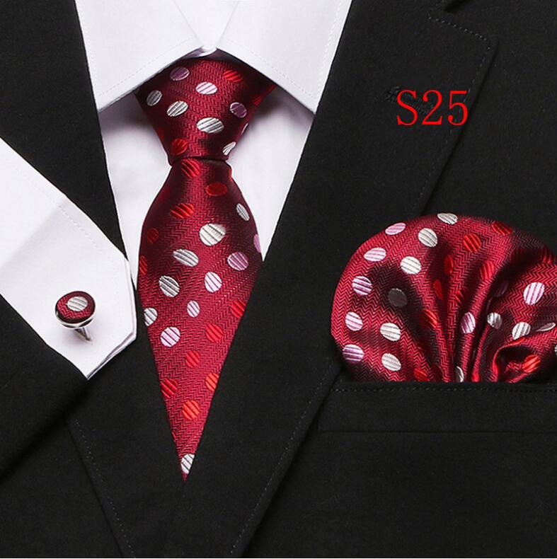 Tie Set Floral  Ties and Handkerchiefs Cufflinks Set