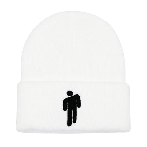 Gorro bordado Billie Eilish para mujer y hombre, gorros de invierno cálidos tejidos para mujer y hombre, gorros informales lisos de Hip-hop con puños