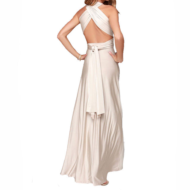 Multi Way Wrap Convertible Infinity Maxi Dress