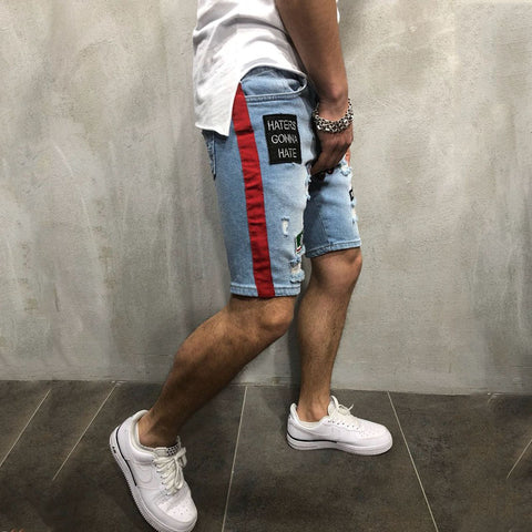 Men Cool Denim Summer Hot Sale Cotton Casual Men Short Pants Brand Clothing Shorts Camo Mens Denim Shorts