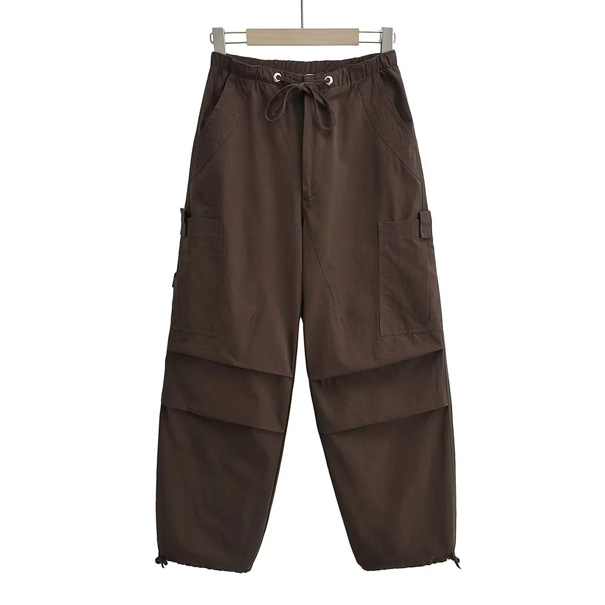 Ins Chaoren pantalones Cargo de paracaídas para mujer, monos deportivos informales de silueta holgada, novedad de otoño 