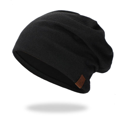 Beanies Cap Casual Lightweight Thermal Elastic Knitted Cotton Warm Hat Autumn Winter Sports Headwear