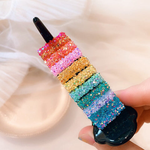 New Colorful Rainbow Hair Claws For Women Girls Hair Holder Clip Sweet Headband Hair Style Make Hairpin Fashion Hair Accessories