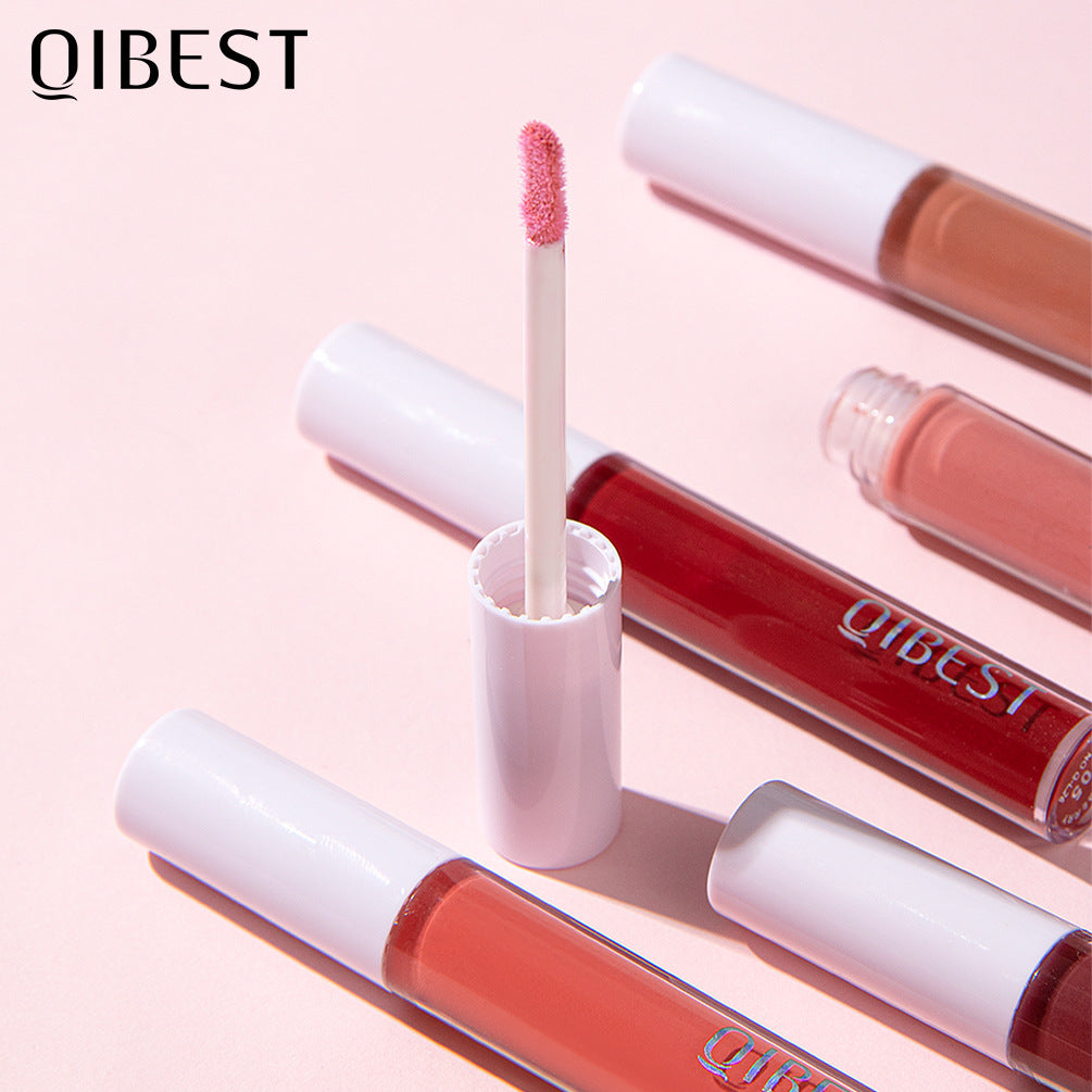 QIBEST Mirror Water Glossy Lip Gloss Glass Lip Gloss Moisturizing Lip Frozen Toot Lip Glaze, Big Mouth Lip Plumping Lip Gloss