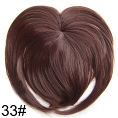 Similler One Piece Fringe Synthetic Hair Extensions Clip in Bangs Straight Hairpiece Thick Front Blunt Bang Black Brown White