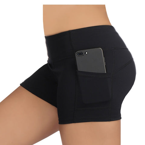 Pantalones cortos deportivos de entrenamiento para mujer, pantalones cortos de verano con cintura elástica de secado rápido para gimnasio y Yoga, pantalones cortos deportivos para correr para mujer