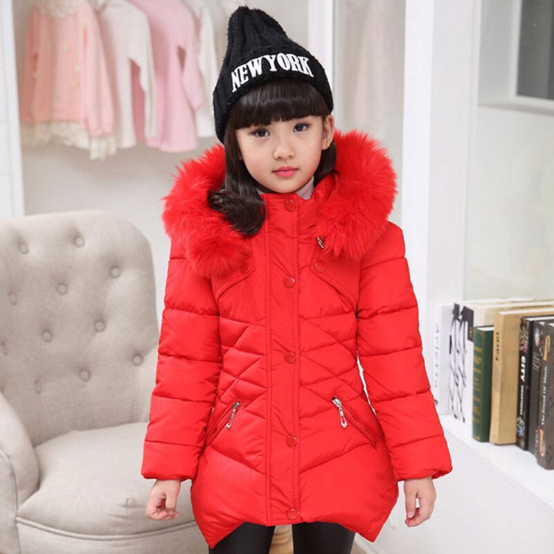 Winter Baby Down Coat Child Outerwear Overcoat Girls Parkas Teenager Windbreaker Girls Jackets Kids Winter Clothes 6 8 10 12 14