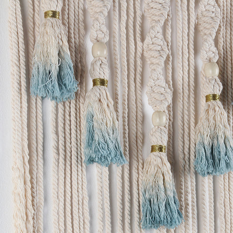 Atrapasueños de macramé para colgar en la pared tejido, colgante de pared grande sobre la cama, decoración de pared neutra, tapiz bohemio para decoración del hogar, colgante de pared