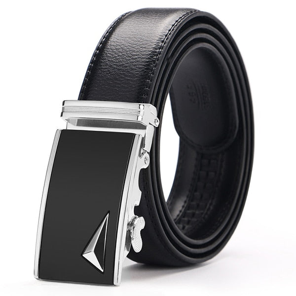 [LFMB]Famous Brand Belt Men Top Quality Genuine Luxury Leather Belts for Men,Strap Male Metal Automatic Buckle