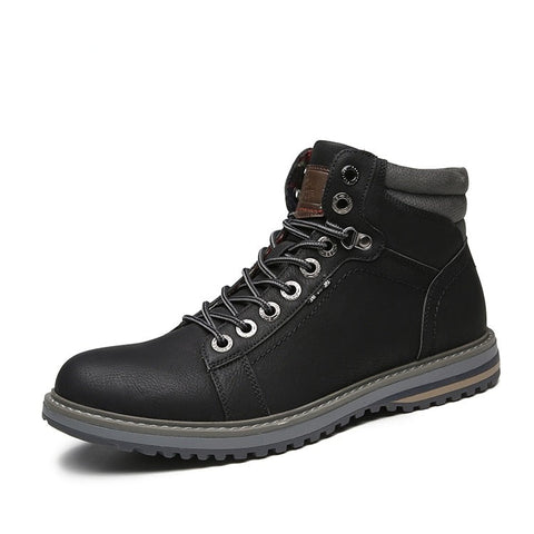 DECARSDZ, botas para hombre, botas cómodas para exteriores para hombre, moda para hombre, zapatos clásicos de cuero de alta calidad para otoño, botas de invierno duraderas de marca para hombre 