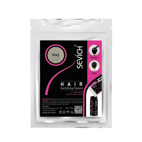 Sevich 100 g Haarfasern, 10 Farben, Keratin-Haaraufbau-Faserpulver, sofortiges Haarwachstumsfaser-Nachfüllset, 50 g Haarpflegeprodukt 