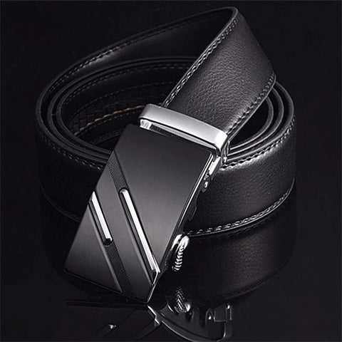 [LFMB]Famous Brand Belt Men Top Quality Genuine Luxury Leather Belts for Men,Strap Male Metal Automatic Buckle