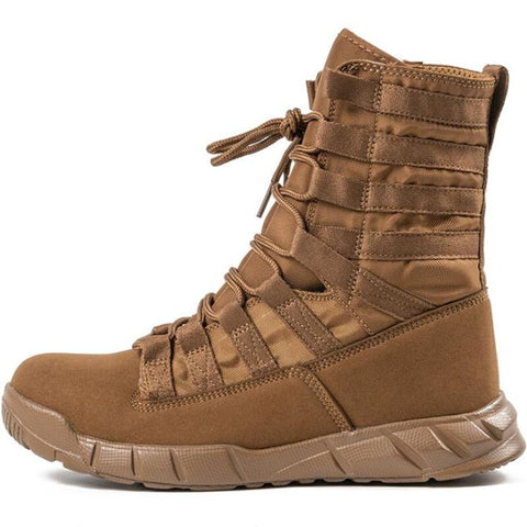 Military Tactical Combat Boots Men Outdoor Hiking Desert Army Boots Lightweight Breathable Male Ankle Boots Jungle Shoes