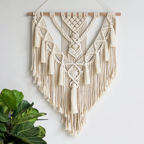 New Hot Macrame Wall Hanging Tapestry Wall Decor Boho Chic Bohemian Woven Home Decoration