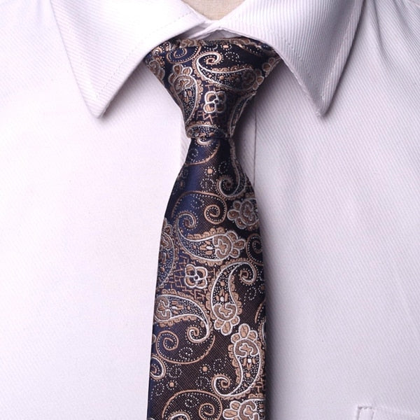 Men ties necktie Men's vestidos business wedding tie Male Dress legame gift gravata England Stripes JACQUARD WOVEN 6cm