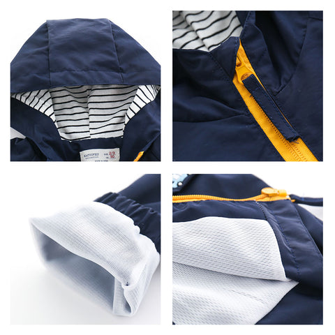 Chaquetas de lana de invierno para niños con bolsillo y cremallera, rompevientos con capucha para niños, abrigos para primavera y otoño, chaquetas para niños 