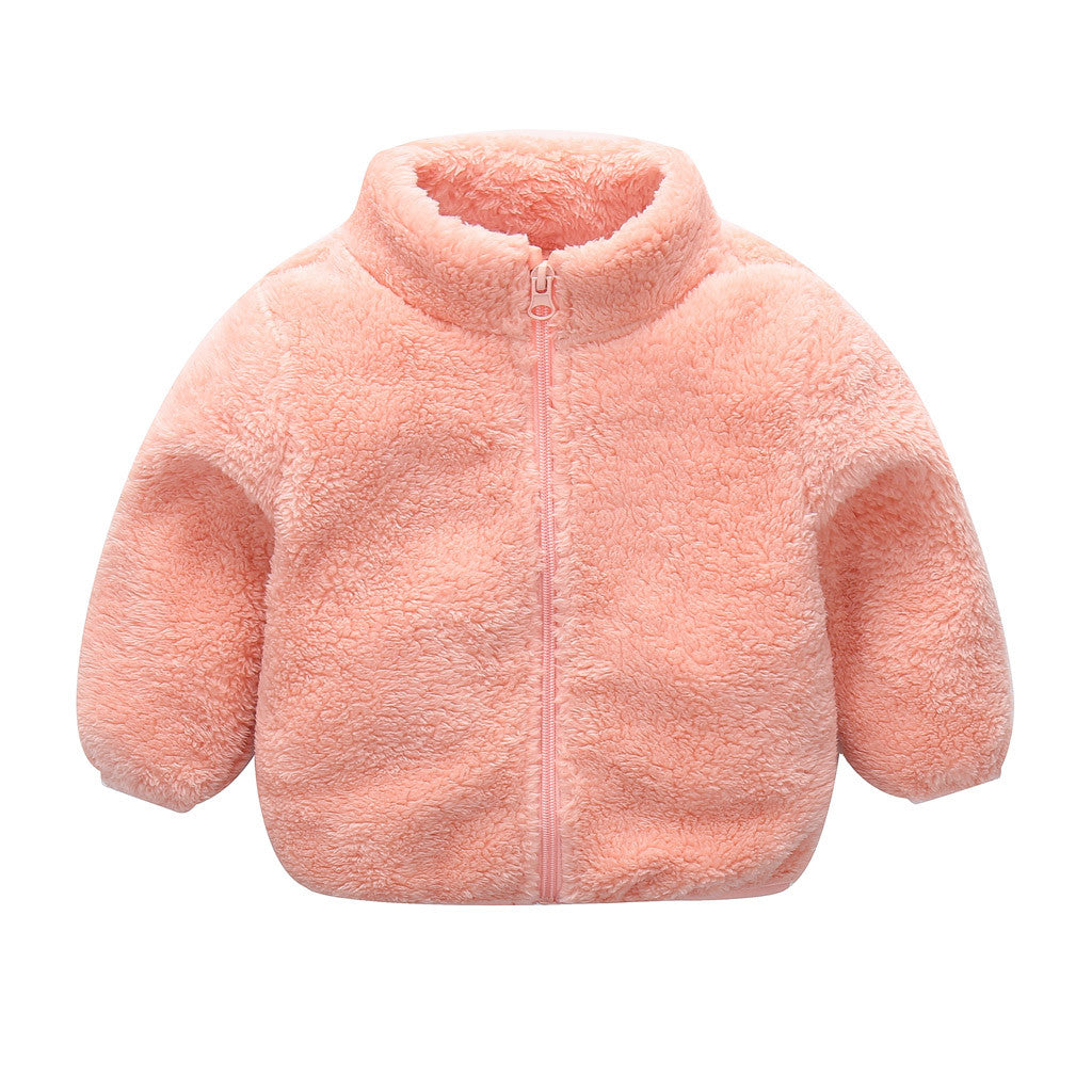 Chaquetas de invierno para bebé, ropa para bebé, niño y niña, abrigo de lana grueso y cálido con cremallera, ropa de abrigo suave para invierno, ropa para chico