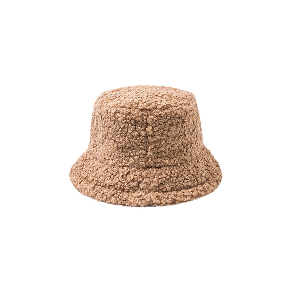 Sombrero con forma de cubo para mujer, sombreros de pescador de invierno, gorro de lana de punto versátil para ocio, ropa de calle para exteriores, gorro plegable de moda