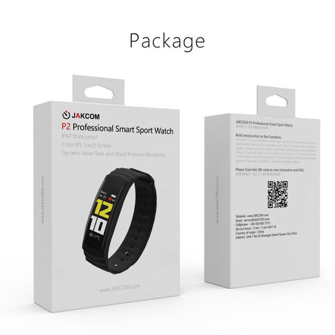 JAKCOM P2 Professional Smart Sport Watch Hot sale in Smart watches as Smart Trackers Touch Screen heart Rate Waterproof Band