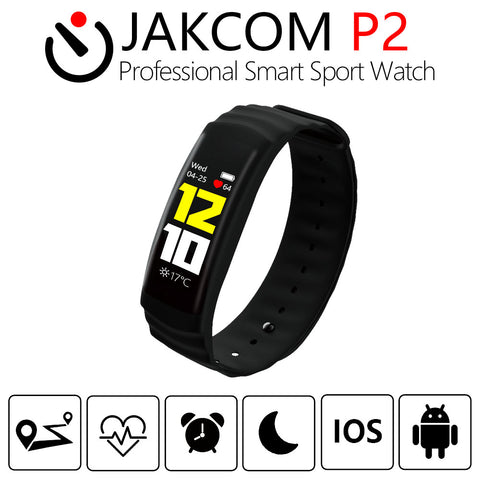 JAKCOM P2 Professional Smart Sport Watch Hot sale in Smart watches as Smart Trackers Touch Screen heart Rate Waterproof Band