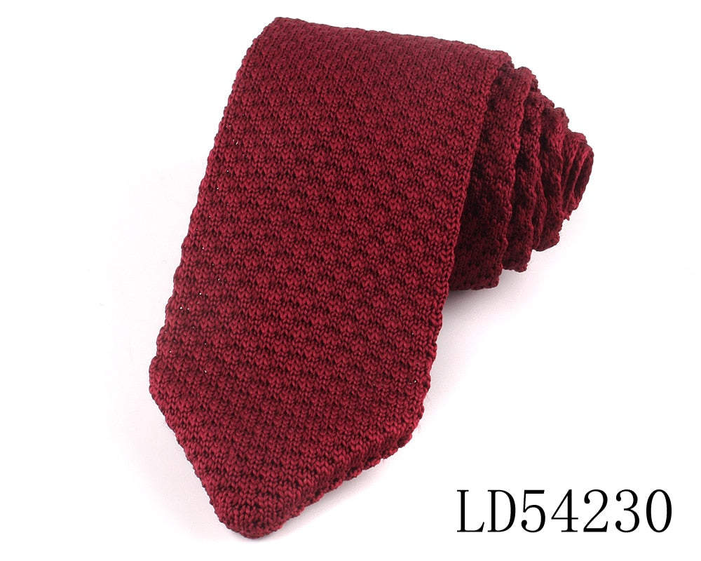 New Knit Ties Casual Skinny Necktie For Party Boys Girls Knitted Striped Neck Tie Wedding Necktie For Groom Neck Wear For Men