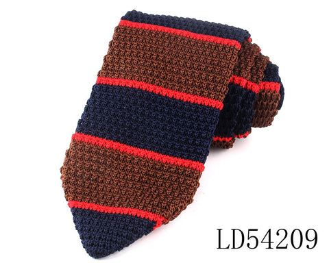 New Knit Ties Casual Skinny Necktie For Party Boys Girls Knitted Striped Neck Tie Wedding Necktie For Groom Neck Wear For Men