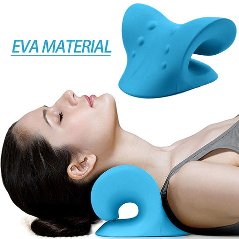 Neck and Shoulder Relaxer Cervical Traction Device for Pain Relief&Cervical Spine Alignment, Chiropractic Pillow Neck Stretcher