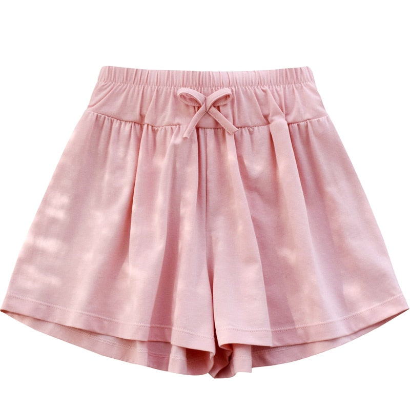 Girls Shorts Summer Outside Wear Cotton Pants Children'S Loose Culottes Leggings Small Children Baby Wide Leg Thin Model