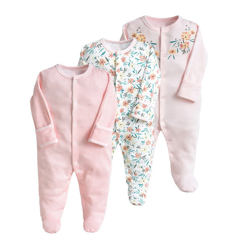 3 Pcs/Lot Newborn Jumpsuit Baby Rompers Long Sleeve Infant Clothing Cotton Baby Boys Girls Clothes 0-12Months Ropa Bebe