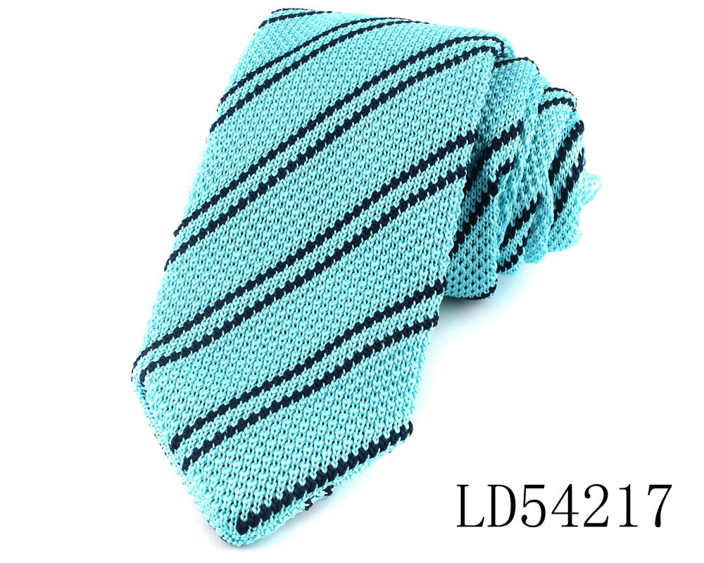 New Knit Ties Casual Skinny Necktie For Party Boys Girls Knitted Striped Neck Tie Wedding Necktie For Groom Neck Wear For Men