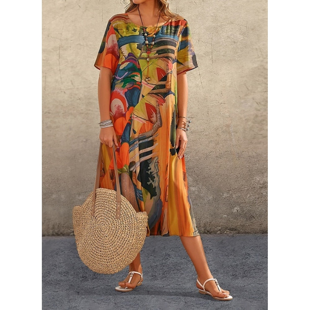 Lady Oversized Vacation Beach Dresses