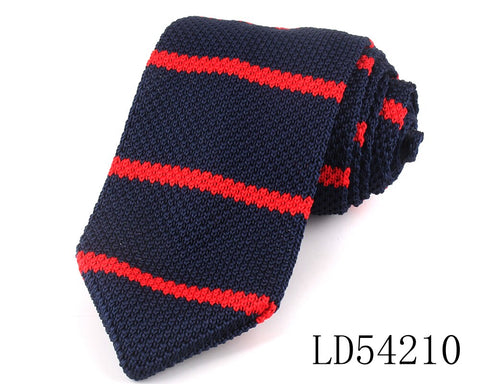 Nuevo tejido corbatas Casual corbata delgada para fiesta niños niñas de punto a rayas corbata de boda para novio ropa de cuello para hombres 