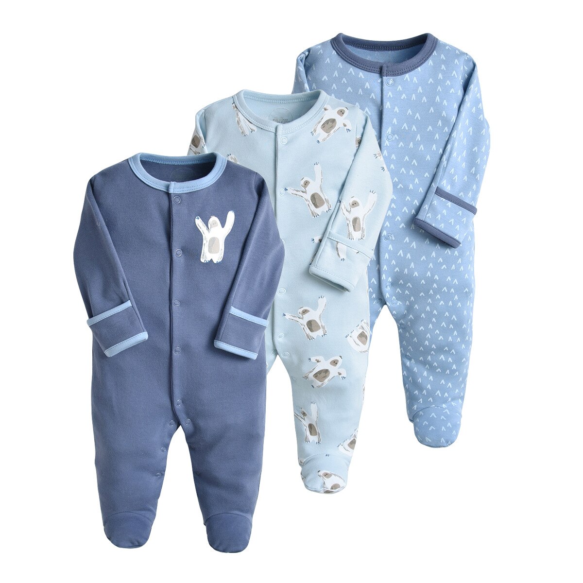 3 Pcs/Lot Newborn Jumpsuit Baby Rompers Long Sleeve Infant Clothing Cotton Baby Boys Girls Clothes 0-12Months Ropa Bebe