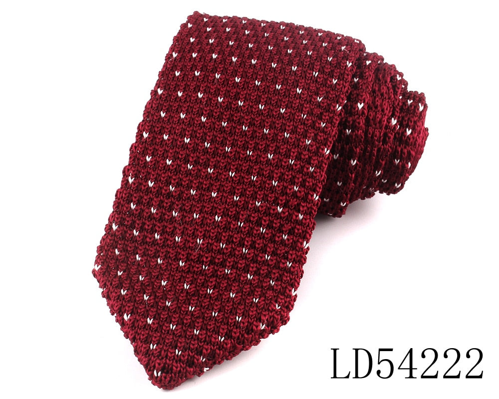 New Knit Ties Casual Skinny Necktie For Party Boys Girls Knitted Striped Neck Tie Wedding Necktie For Groom Neck Wear For Men