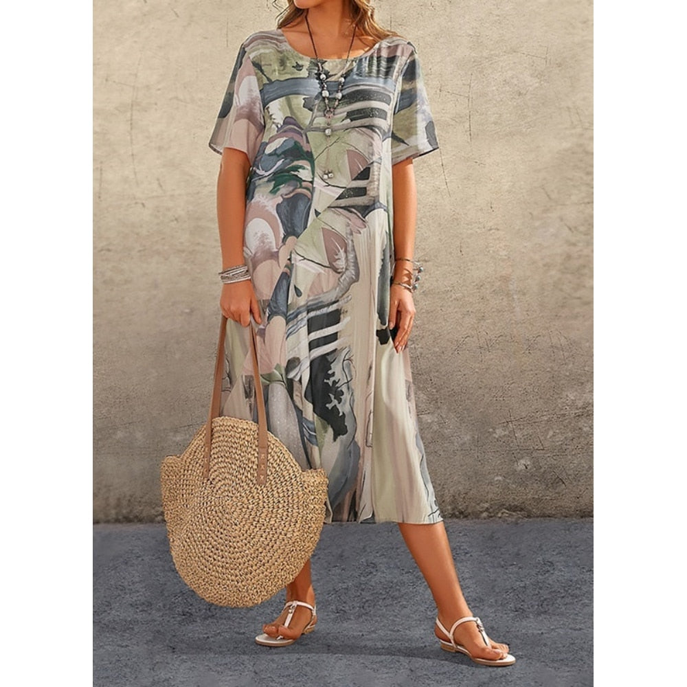 Lady Oversized Vacation Beach Dresses