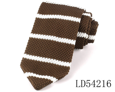 New Knit Ties Casual Skinny Necktie For Party Boys Girls Knitted Striped Neck Tie Wedding Necktie For Groom Neck Wear For Men