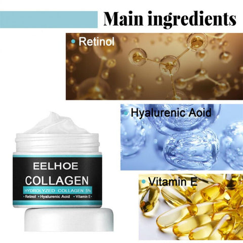 Men's Collagen Anti Wrinkle Creams Hyaluronic Acid Skin Firming Fade Fine Lines Hydrating Brightening Moisturizing Facial Cream