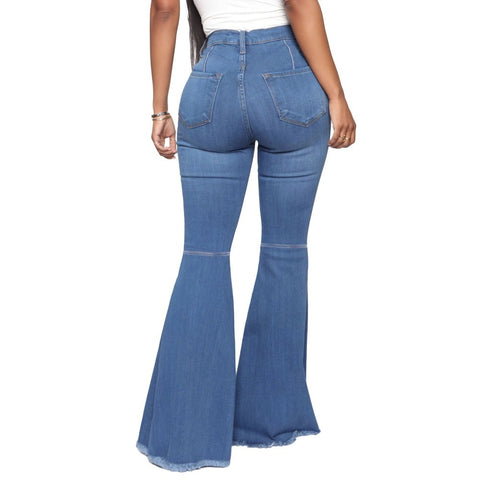 Boot Cut Demin Hose Mädchen Streetwear Sexy Flare Jeans 