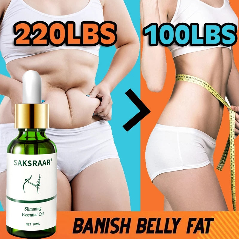 Effect Slimming Product Lose Weight OilsThin Leg Waist Fat Burner Burning Anti Cellulite Weight Loss Slimming Essential Oil 20ML