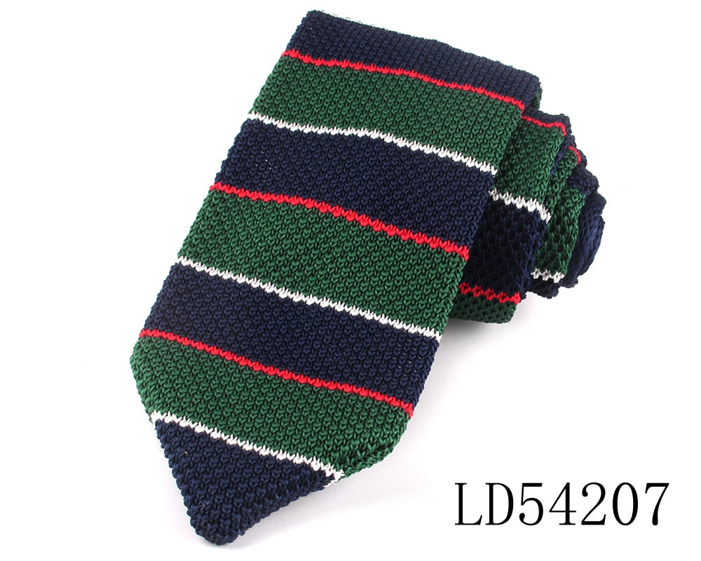 Nuevo tejido corbatas Casual corbata delgada para fiesta niños niñas de punto a rayas corbata de boda para novio ropa de cuello para hombres 