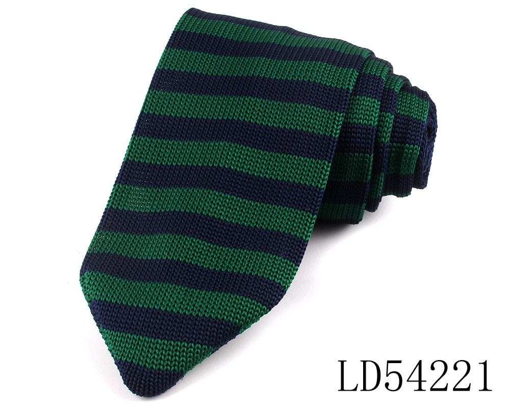 New Knit Ties Casual Skinny Necktie For Party Boys Girls Knitted Striped Neck Tie Wedding Necktie For Groom Neck Wear For Men