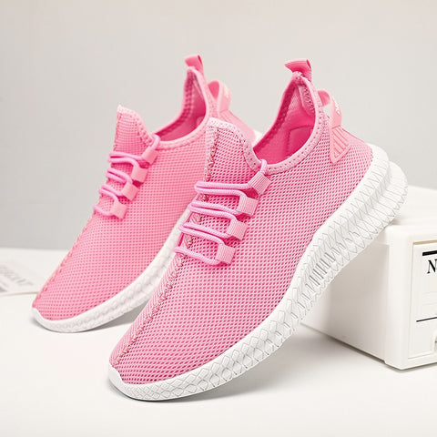 Zapatillas de deporte de moda, zapatos informales ligeros para mujer, zapatos transpirables para hombre, zapatos para caminar, zapatillas deportivas para correr de gran tamaño 