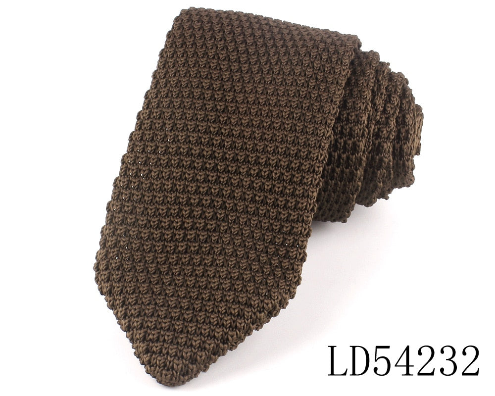 New Knit Ties Casual Skinny Necktie For Party Boys Girls Knitted Striped Neck Tie Wedding Necktie For Groom Neck Wear For Men