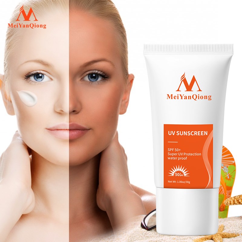 MeiYanQiong protector solar SPF50 + reparación blanqueadora bloqueador solar crema protectora de la piel antisensible control de aceite aislamiento hidratante 